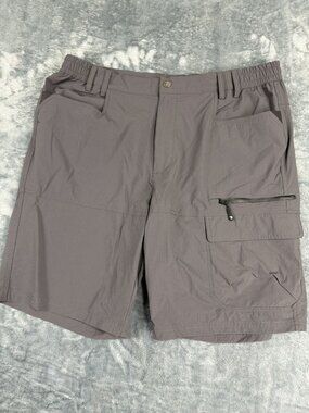 Outdoor Sports Mens Gray Cargo Shorts 38